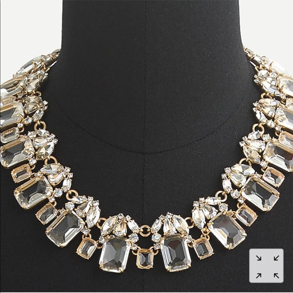 J. Crew Cluster Stone Necklace broken